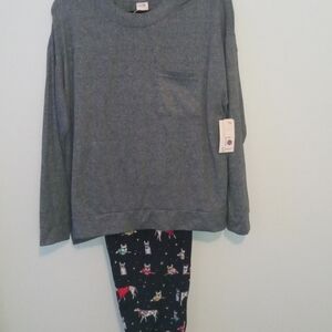 Secret Treasures Women's Christmas Dog Theme PJ Set, XL